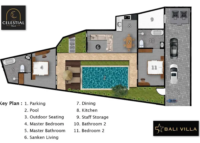 ヴィラ Celestial Brand New Enchanting 2 Bedroom With Aircon Living